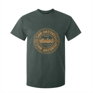San Antonio Texas TX Vintage Souvenir Texan Pride T Shirt For Kid TS11 Dark Forest Green Print Your Wear