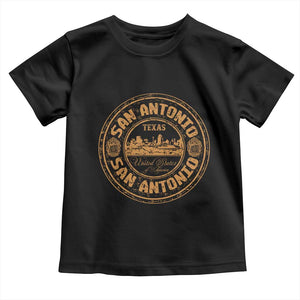 San Antonio Texas TX Vintage Souvenir Texan Pride Toddler T Shirt TS11 Black Print Your Wear