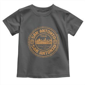 San Antonio Texas TX Vintage Souvenir Texan Pride Toddler T Shirt TS11 Dark Heather Print Your Wear