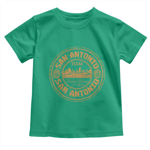 San Antonio Texas TX Vintage Souvenir Texan Pride Toddler T Shirt TS11 Irish Green Print Your Wear