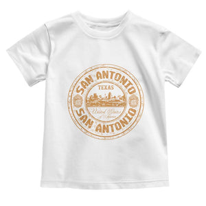 San Antonio Texas TX Vintage Souvenir Texan Pride Toddler T Shirt TS11 White Print Your Wear