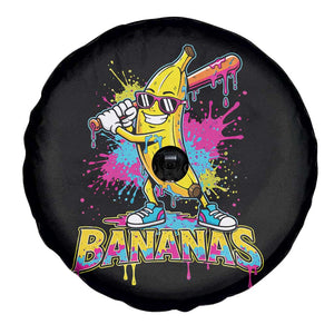 Funny Bananas Baseball Drip Ice Cream Sports Splatter Spare Tire Cover TS11 Print Your Wear