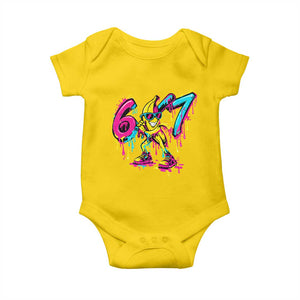 Funny 67 Banana Baseball Drip Ice Cream Six Seven Meme Baby Onesie TS11 Daisy Print Your Wear