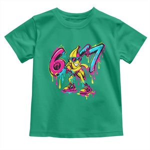 Funny 67 Banana Baseball Drip Ice Cream Six Seven Meme Toddler T Shirt TS11 Irish Green Print Your Wear