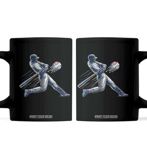 Ice Cream Baseball Player Dripping Game Day Coffee Mug TS11 Black Print Your Wear