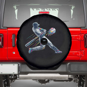 Ice Cream Baseball Player Dripping Game Day Spare Tire Cover TS11 Black Print Your Wear