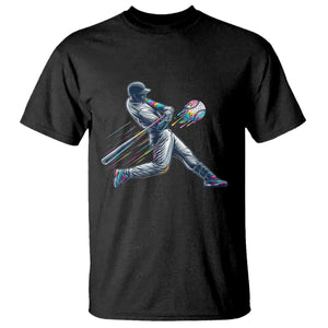 Ice Cream Baseball Player Dripping Game Day T Shirt TS11 Black Print Your Wear