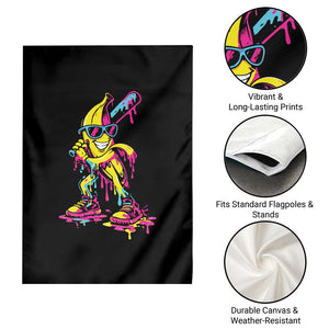 Funny Banana Baseball Drip Ice Cream Splatter Garden Flag TS11 Print Your Wear