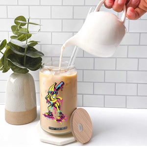 Funny Banana Baseball Drip Ice Cream Splatter Glass Can TS11 Print Your Wear