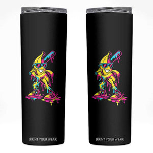 Funny Banana Baseball Drip Ice Cream Splatter Skinny Tumbler TS11 Black Print Your Wear