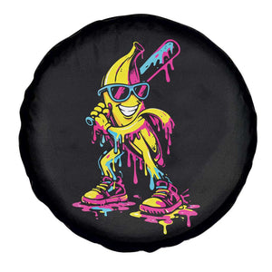 Funny Banana Baseball Drip Ice Cream Splatter Spare Tire Cover TS11 Print Your Wear