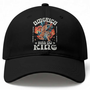 Funny America Has No King 8647 Baseball Cap Vintage Boho Orange Tiger TS11 Print Your Wear