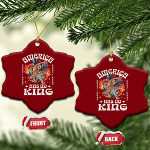 Funny America Has No King 8647 Ceramic Ornament Vintage Boho Orange Tiger TS11 Print Your Wear