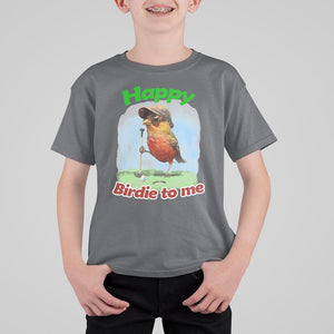 Funny Golf Birthday T Shirt For Kid Happy Birdie To Me Golf Player TS11 Charcoal Print Your Wear