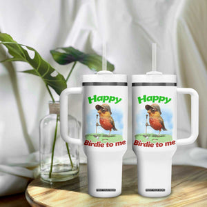 Funny Golf Birthday Tumbler With Handle Happy Birdie To Me Golf Player TS11 Print Your Wear