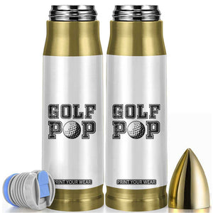 Golf Dad Bullet Tumbler Golf Pop Master Father's Day TS11 White Print Your Wear