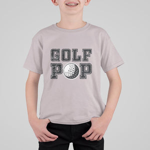 Golf Dad T Shirt For Kid Golf Pop Master Father's Day TS11 Ice Gray Print Your Wear