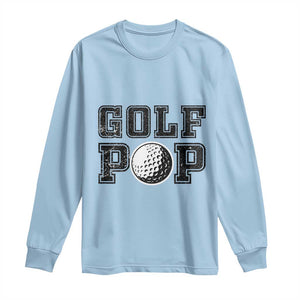 Golf Dad Long Sleeve Shirt Golf Pop Master Father's Day TS11 Light Blue Print Your Wear