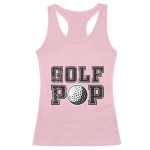 Golf Dad Racerback Tank Top Golf Pop Master Father's Day TS11 Light Pink Print Your Wear
