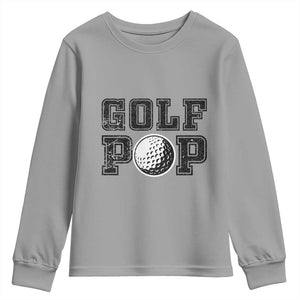 Golf Dad Youth Sweatshirt Golf Pop Master Father's Day TS11 Sport Gray Print Your Wear
