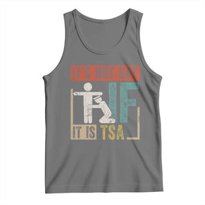Funny Security Its Not Gay It Is TSA Tank Top Security Airline TS11 Black Heather Print Your Wear