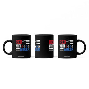 Funny American Drinking Coffee Mug Red White And Beer 4th Of July USA Flag TS11 Print Your Wear