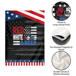 Funny American Drinking Garden Flag Red White And Beer 4th Of July USA Flag TS11 Print Your Wear