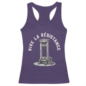 Funny Vive La Resistance Racerback Tank Top Femme Feminist Vintage Guillotine TS11 Purple Print Your Wear