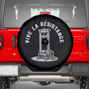 Funny Vive La Resistance Spare Tire Cover Femme Feminist Vintage Guillotine TS11 Black Print Your Wear