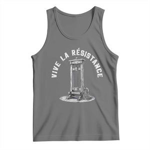 Funny Vive La Resistance Tank Top Femme Feminist Vintage Guillotine TS11 Black Heather Print Your Wear