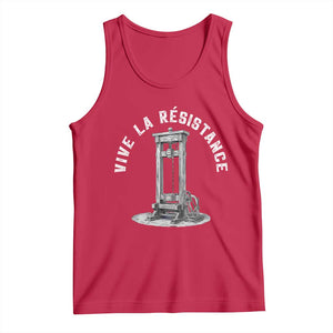 Funny Vive La Resistance Tank Top Femme Feminist Vintage Guillotine TS11 Red Print Your Wear