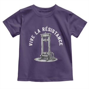 Funny Vive La Resistance Toddler T Shirt Femme Feminist Vintage Guillotine TS11 Purple Print Your Wear