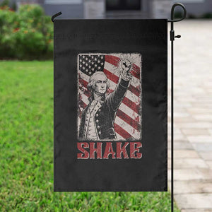 Shake And Bake George Washington 4th of July Couple Matching Garden Flag