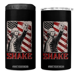 Shake And Bake George Washington 4th of July Couple Matching 4 in 1 Can Cooler Tumbler