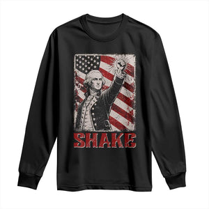 Shake And Bake George Washington 4th of July Couple Matching Long Sleeve Shirt