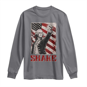 Shake And Bake George Washington 4th of July Couple Matching Long Sleeve Shirt