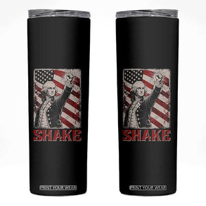 Shake And Bake George Washington 4th of July Couple Matching Skinny Tumbler