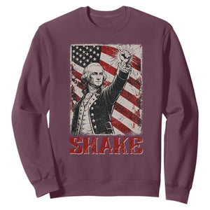 Shake And Bake George Washington 4th of July Couple Matching Sweatshirt