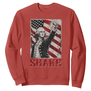 Shake And Bake George Washington 4th of July Couple Matching Sweatshirt