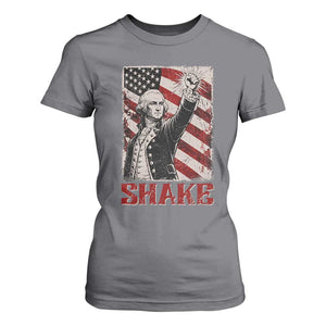 Shake And Bake George Washington 4th of July Couple Matching T Shirt For Women