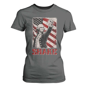 Shake And Bake George Washington 4th of July Couple Matching T Shirt For Women