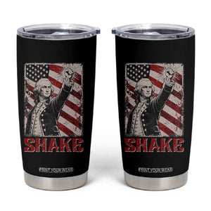 Shake And Bake George Washington 4th of July Couple Matching Tumbler Cup
