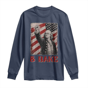 Shake And Bake Benjamin Franklin 4th of July Couple Matching Long Sleeve Shirt