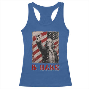 Shake And Bake Benjamin Franklin 4th of July Couple Matching Racerback Tank Top