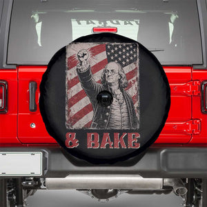 Shake And Bake Benjamin Franklin 4th of July Couple Matching Spare Tire Cover