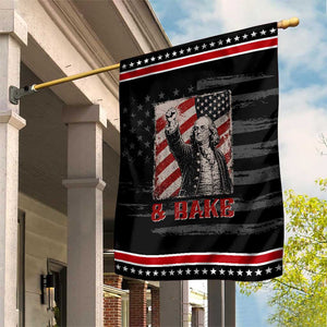 Shake And Bake Benjamin Franklin 4th of July Couple Matching Patriotic Garden Flag