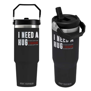 I Need A Huge Garage Funny Mechanic Flip Straw Tumbler Car Enthusiast