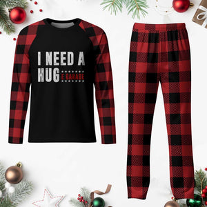 I Need A Huge Garage Funny Mechanic Plaid Pajama Set Car Enthusiast