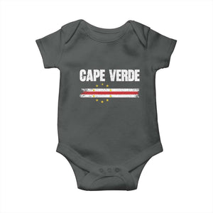 Cape Verde Pride Vintage Cape Verdean Flag 10 Stars Baby Onesie
