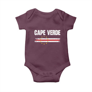Cape Verde Pride Vintage Cape Verdean Flag 10 Stars Baby Onesie